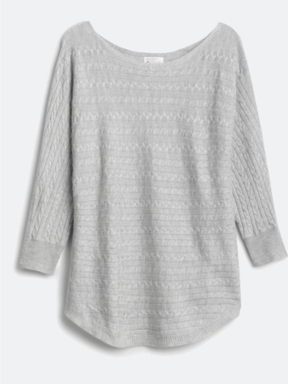 Market and Spruce Reviera Cable Knit Dolman Sweater